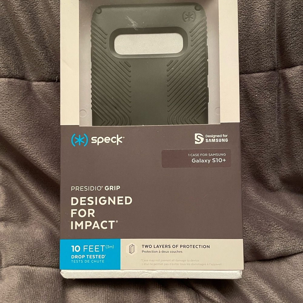 Speck Presidio grip case for Samsung Galaxy S10+-black
